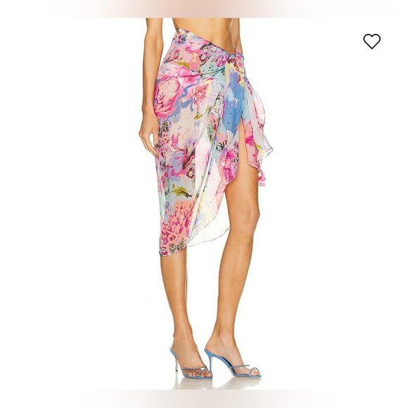 NWT Rococo Sand Aster Sarong in Pink & Powder Blue - Picture 3 of 7